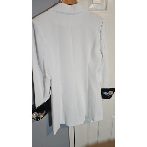 BELLA BARNETT Stunning Large Blazer Dress for Women V Neck - Picture 6 of 7